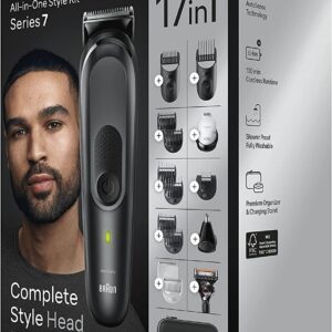 ماكينة تشذيب 17 في 1 للحية والشعر والجسم والمزيد من براون، mgk7491