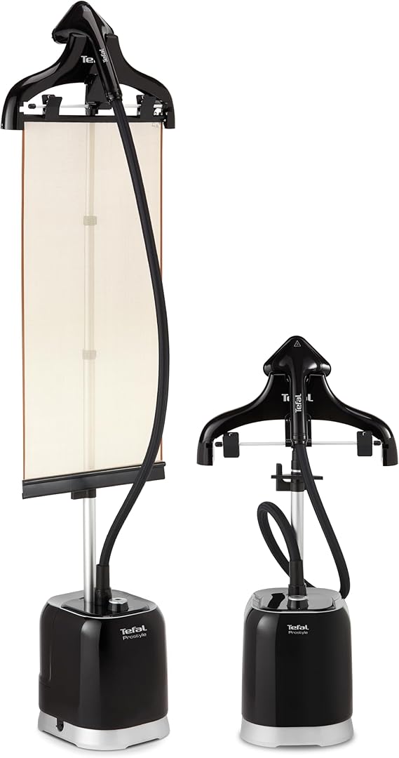 مكواة بخار عمودية للملابس والستائر بوزن 42 جم وقدرة 2000w موديل it3480e1 من برو ستايل، أسود مكواة بخار عمودية للملابس والستائر بوزن 42 جم وقدرة 2000w موديل it3480e1 من برو ستايل، أسود