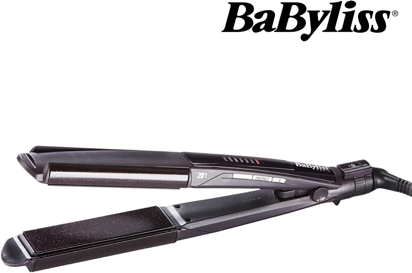 مكواة فرد وتجعيد الشعر 2 في 1 للاستخدام الرطب والجاف بدرجة حرارة 235 درجة مئوية موديل st330e من بيبي ليس، سيراميك مكواة فرد وتجعيد الشعر 2 في 1 للاستخدام الرطب والجاف بدرجة حرارة 235 درجة مئوية موديل st330e من بيبي ليس، سيراميك