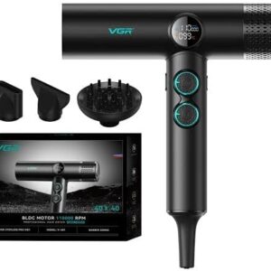في جي ار مجفف شعر احترافي v 401، محرك bldc 70000 110000 دورة في الدقيقة، 40