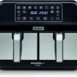 قلاية هوائية ديجيتال مزدوجة من كينوود مقاس x l بسعة 4 لتر + سعة وزن 1.7 كجم + بتقنية دوال زون وقلي مزدوج hfm75.000mb